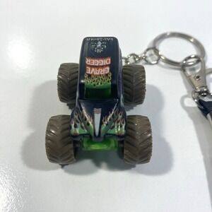 Monster Jam Mini Gravedigger 1:87 Custom Keychain Lanyard Mudder Mud Tires